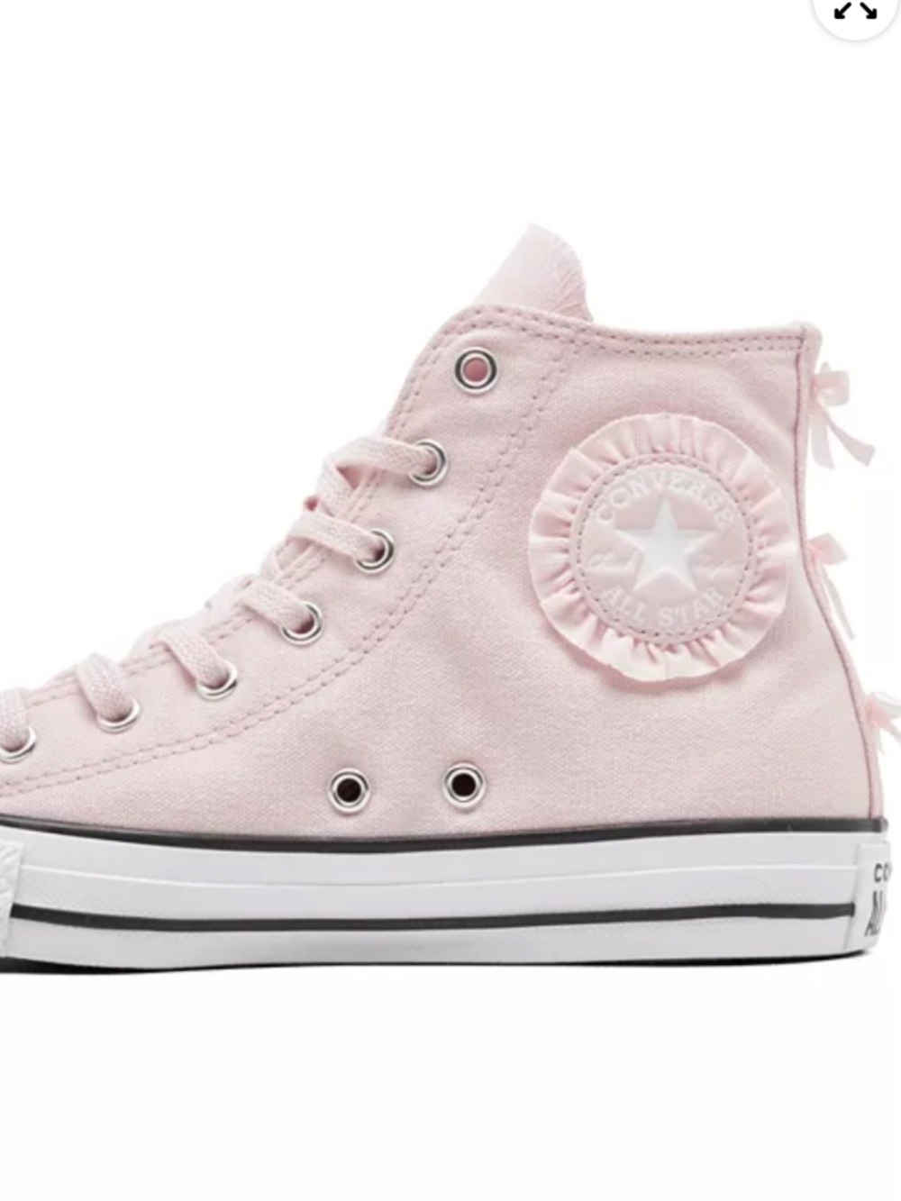 Converse Chuck Taylor All Star Ruffles and Bows Casual Sneakers Pink Size US 4.5